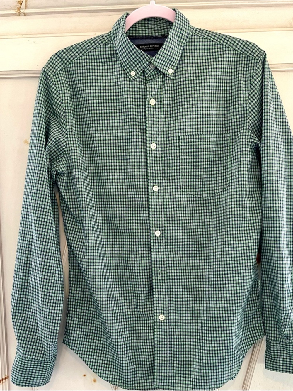 J. Crew Factory Green Gingham Check 
Yeah Button Down Men's Shirt
Men’s  Medium